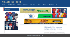 Desktop Screenshot of maillots-foot-actu.fr